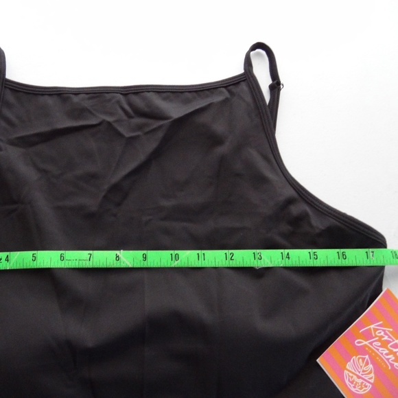 NWT Kortni Jeane 2XL Squared Up Top Black Solid - Picture 3 of 8